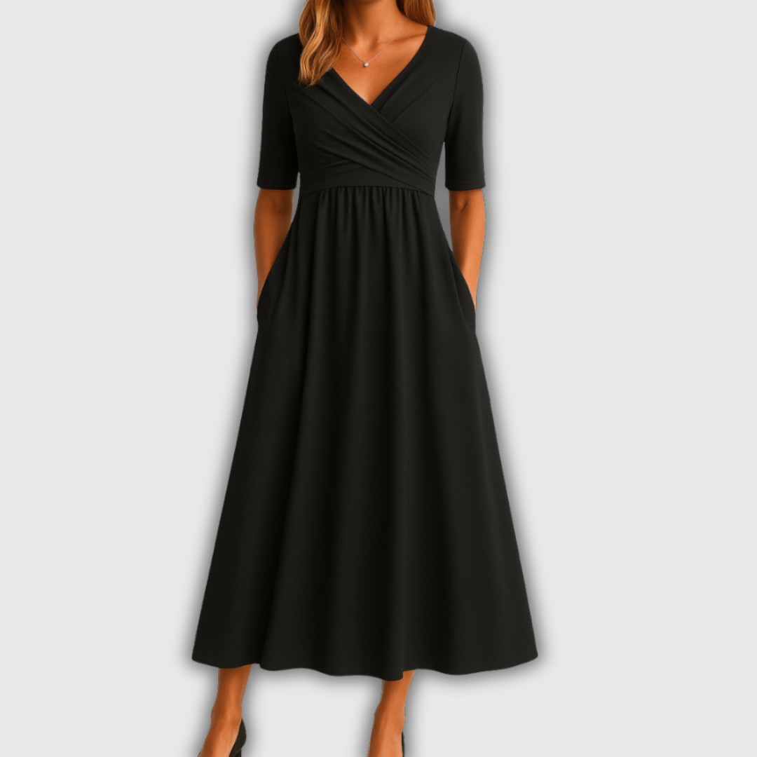 Elira | Vestido de Elegancia Cruzada