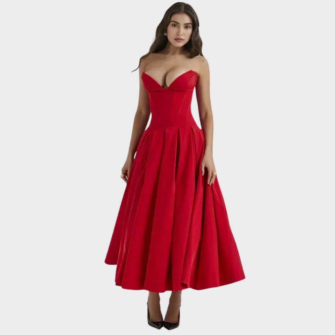 Harper | Vestido midi elegante para mujeres
