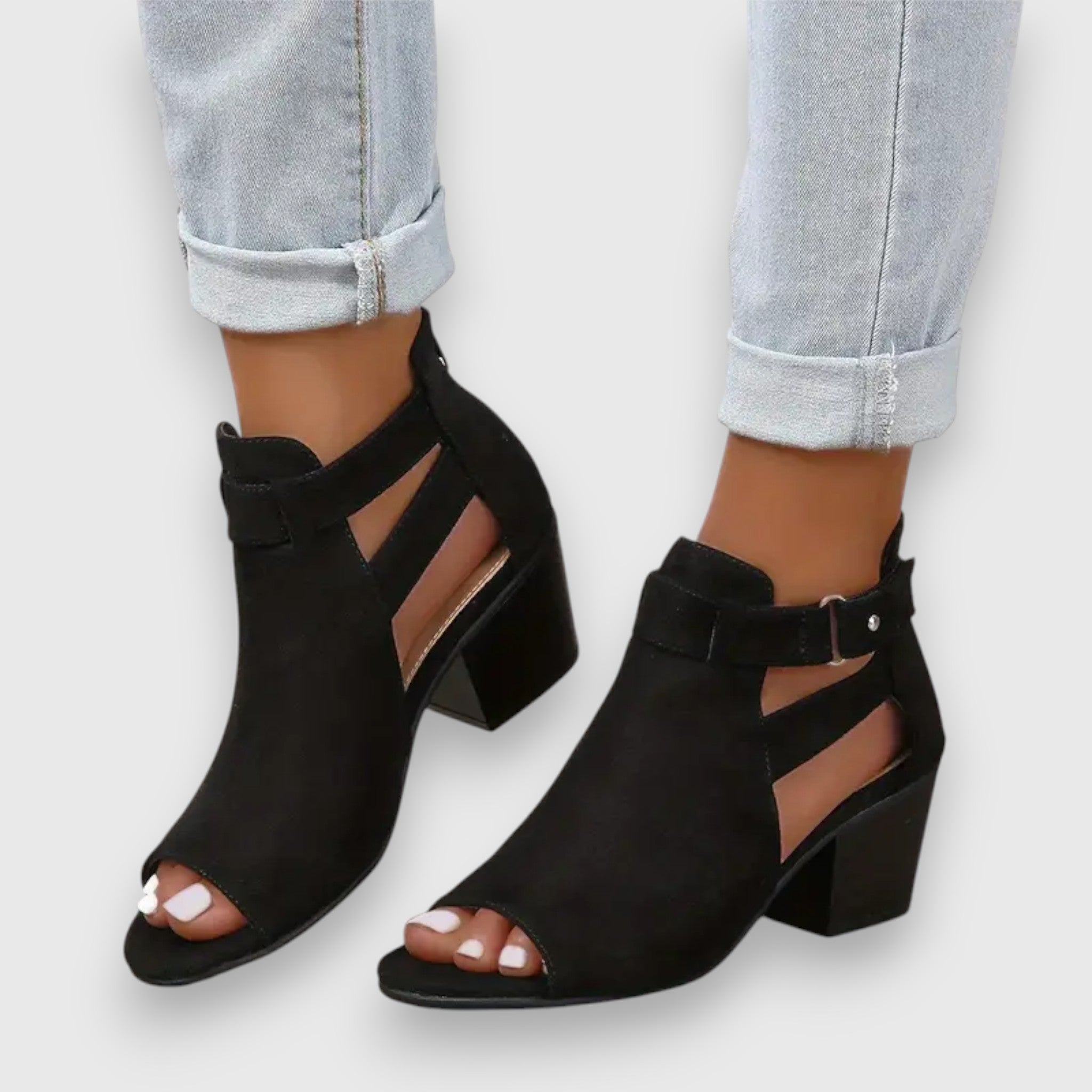 Nadine – Sandalia con tacones gruesos