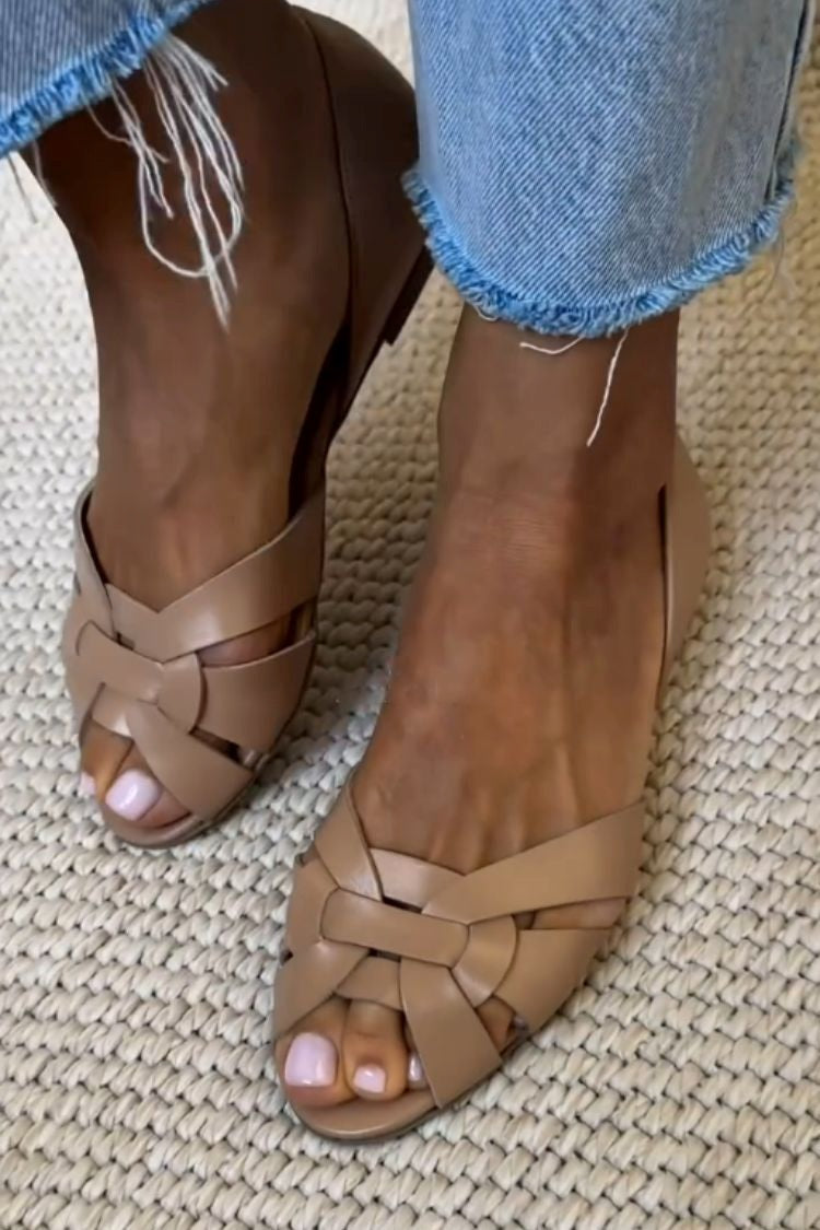 Serafina | Sandalias Trenzadas Naturales - Elegancia Natural y Comodidad