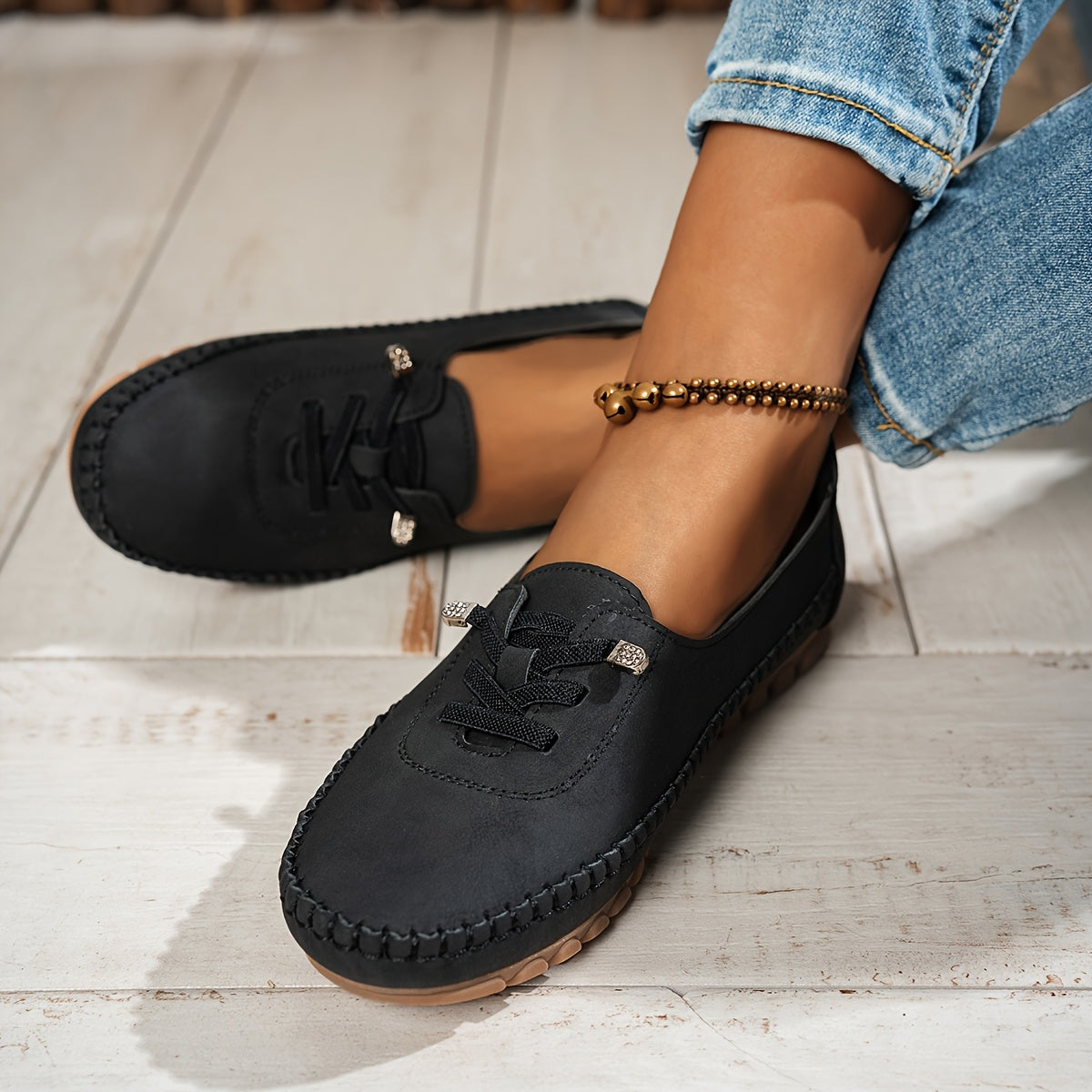 Catarina - Mocasines de gamuza elegantes