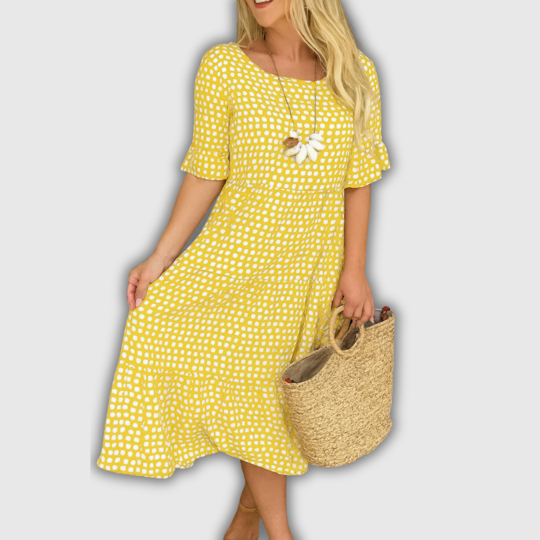 Zerelle | Vestido midi de manga corta