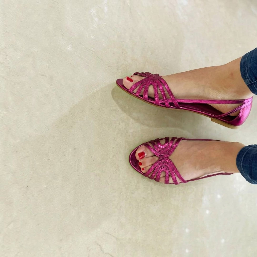 Eleonora | Sandalias Doradas – Luz de Verano