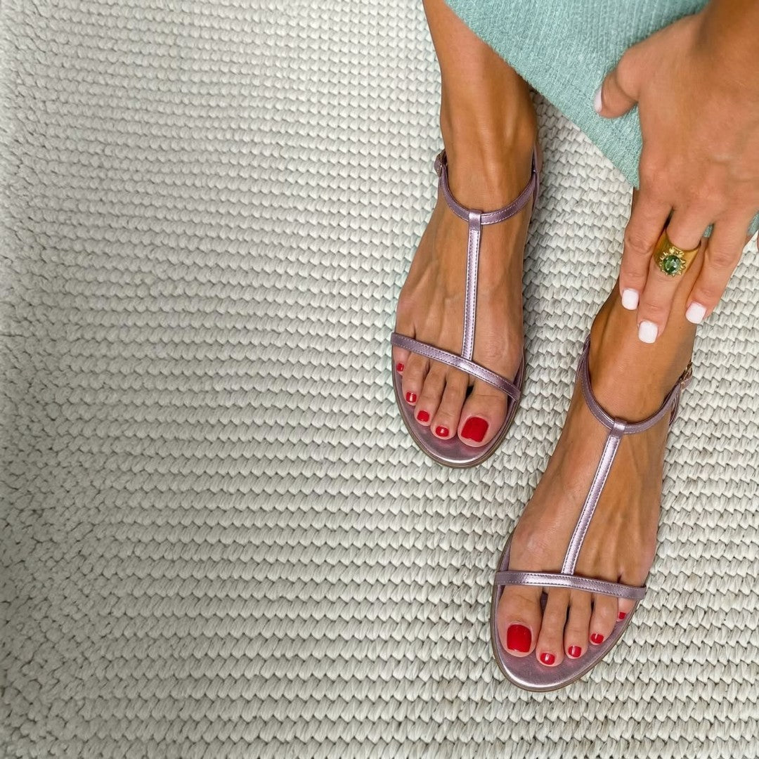 Rosalba | Sandalias Doradas para la primavera – Elegancia solar