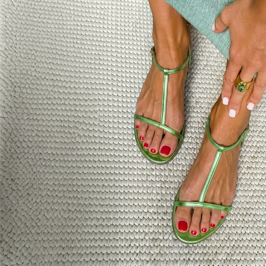 Rosalba | Sandalias Doradas para la primavera – Elegancia solar