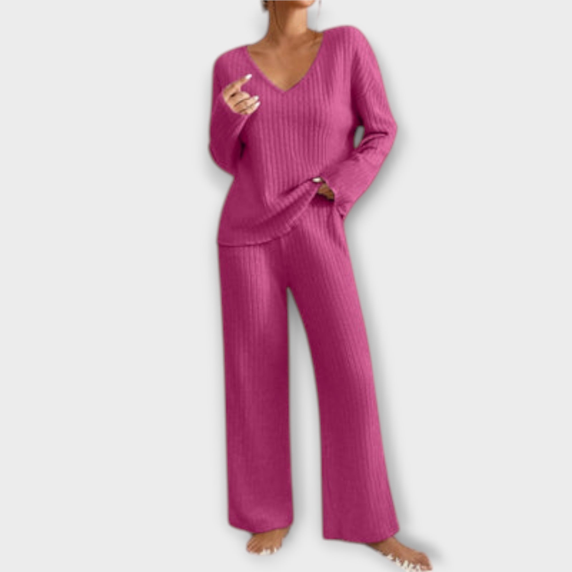 Kathy - Conjunto de dos piezas cómodo para uso diario