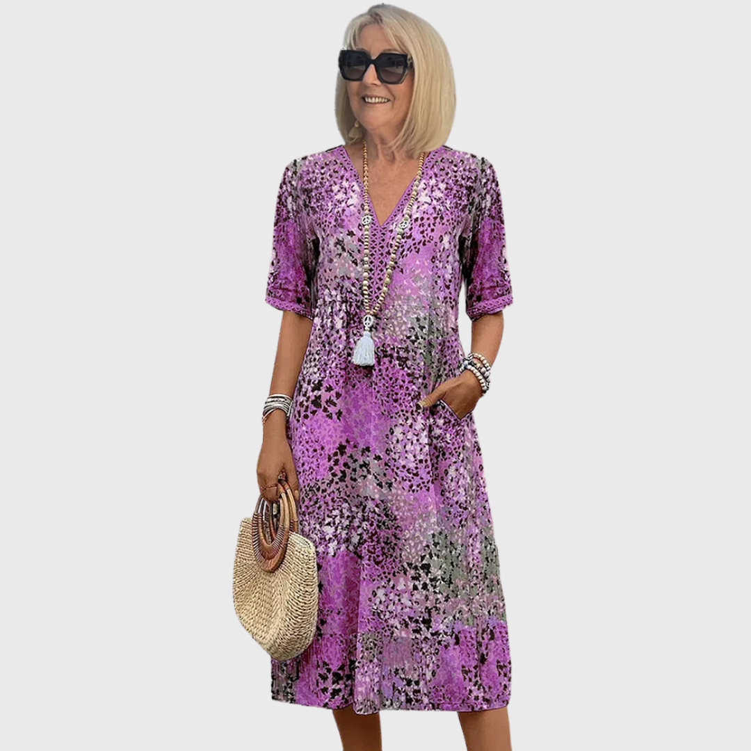 Colette | Vestido midi vibrante