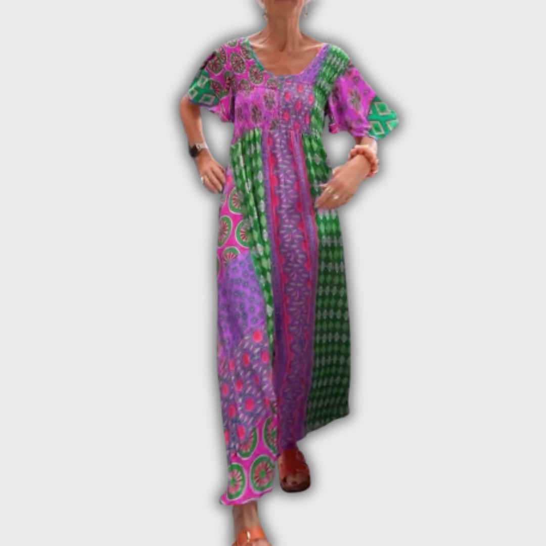 Poppy – Vestido Midi Elegante con Estampado Paisley