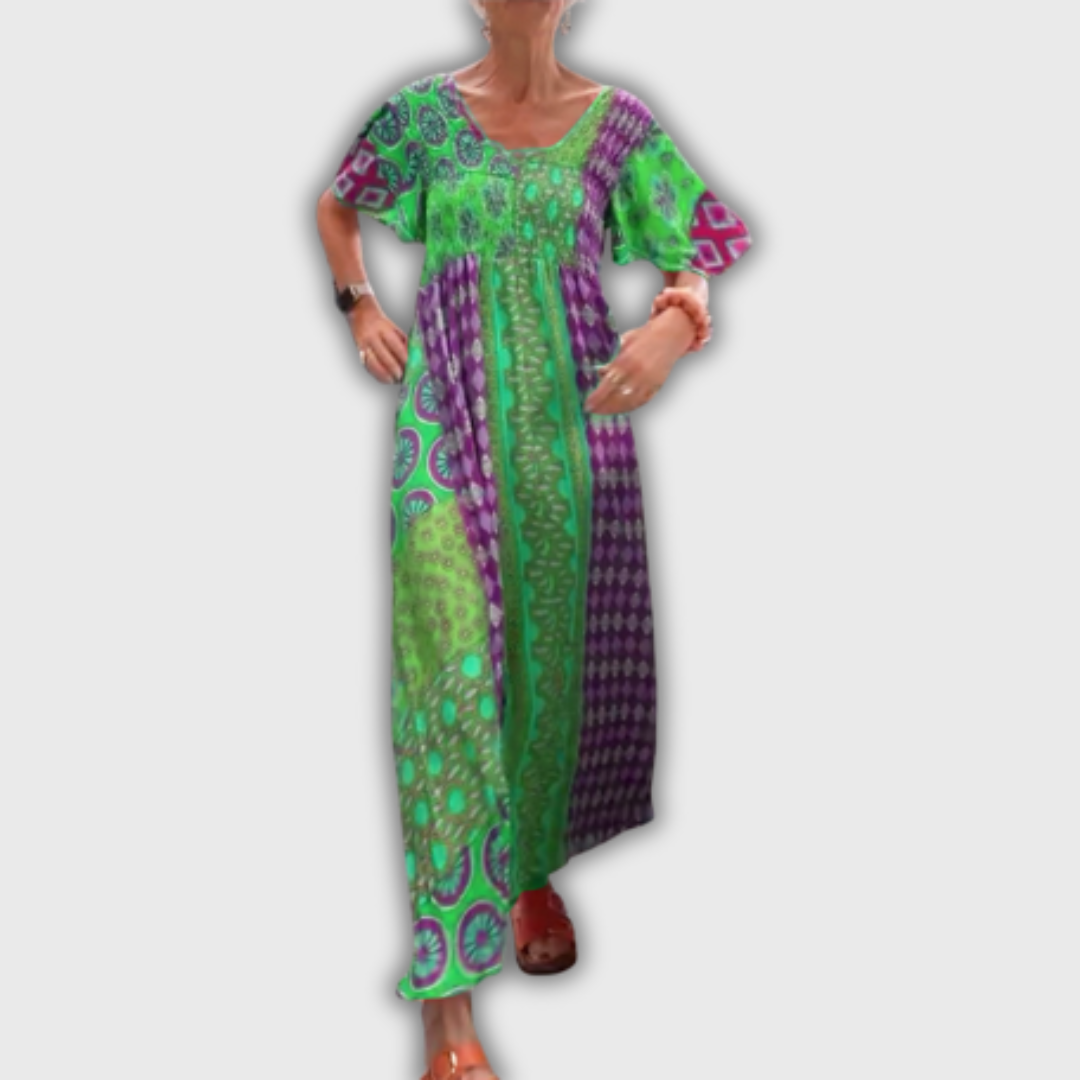 Poppy – Vestido Midi Elegante con Estampado Paisley