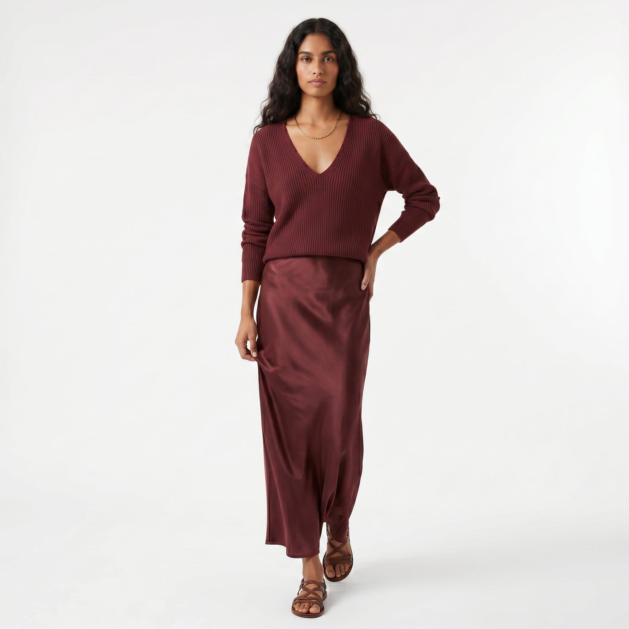 Matilde - Conjunto de Vestido y Camisón en Punto Suave