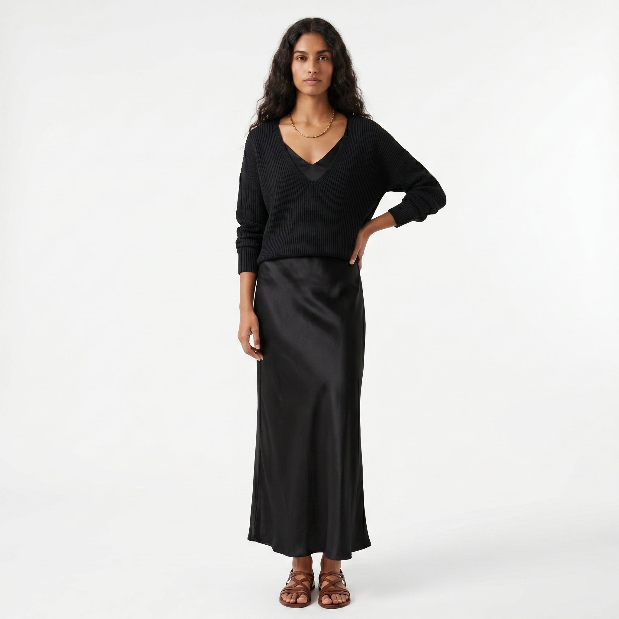 Matilde - Conjunto de Vestido y Camisón en Punto Suave