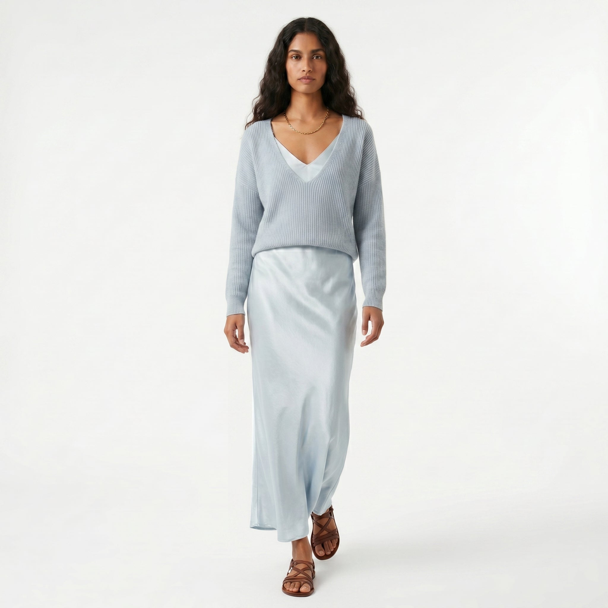 Matilde - Conjunto de Vestido y Camisón en Punto Suave