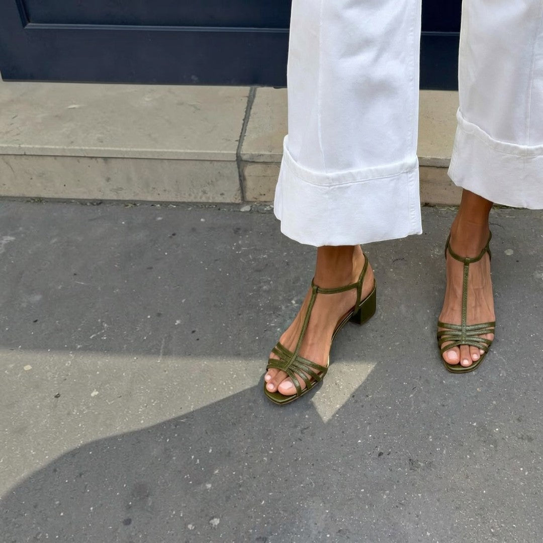 Allegra | Sandalias Doradas: Elegancia Diaria para Cada Día