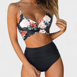 Top Floral - Calzones Negras