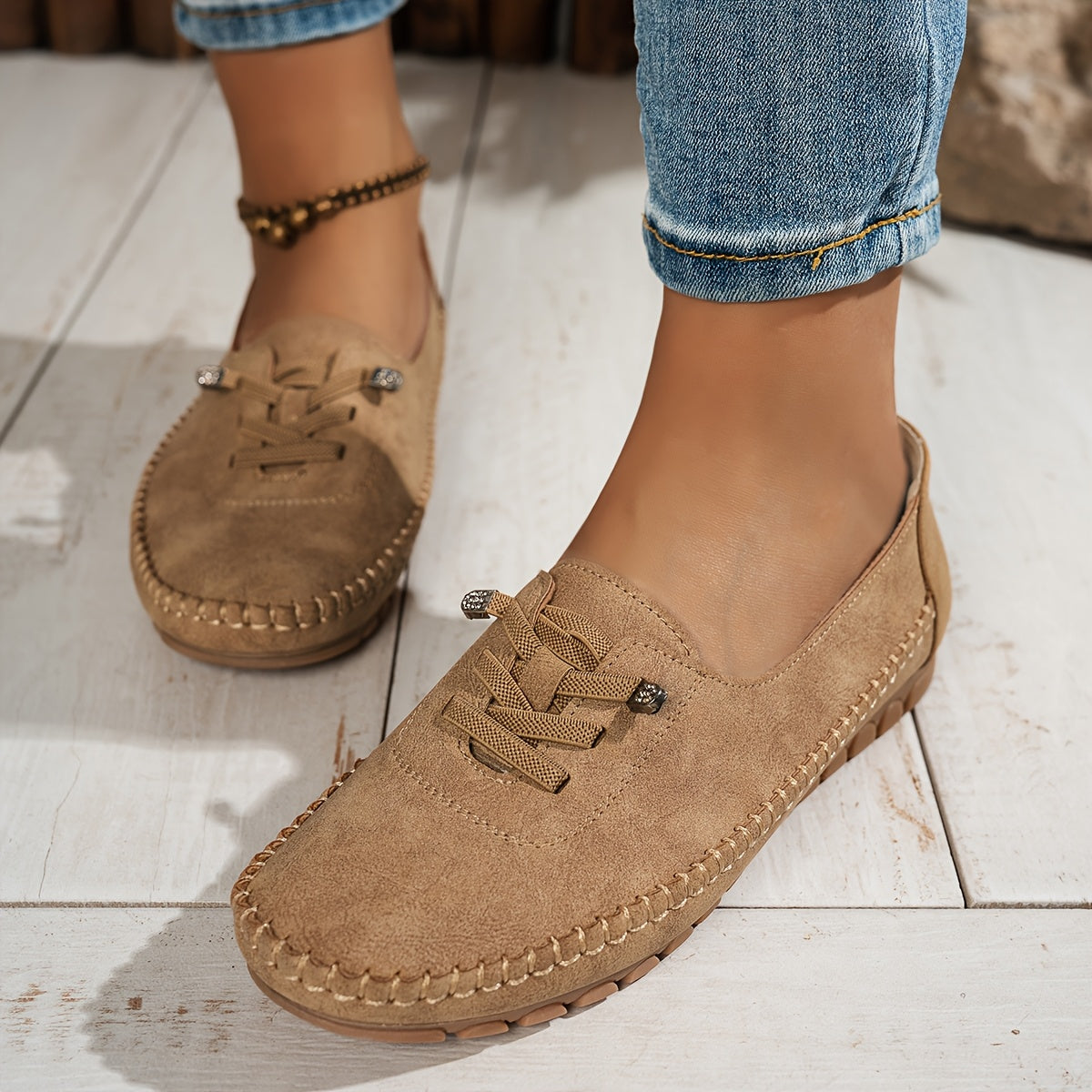 Catarina - Mocasines de gamuza elegantes