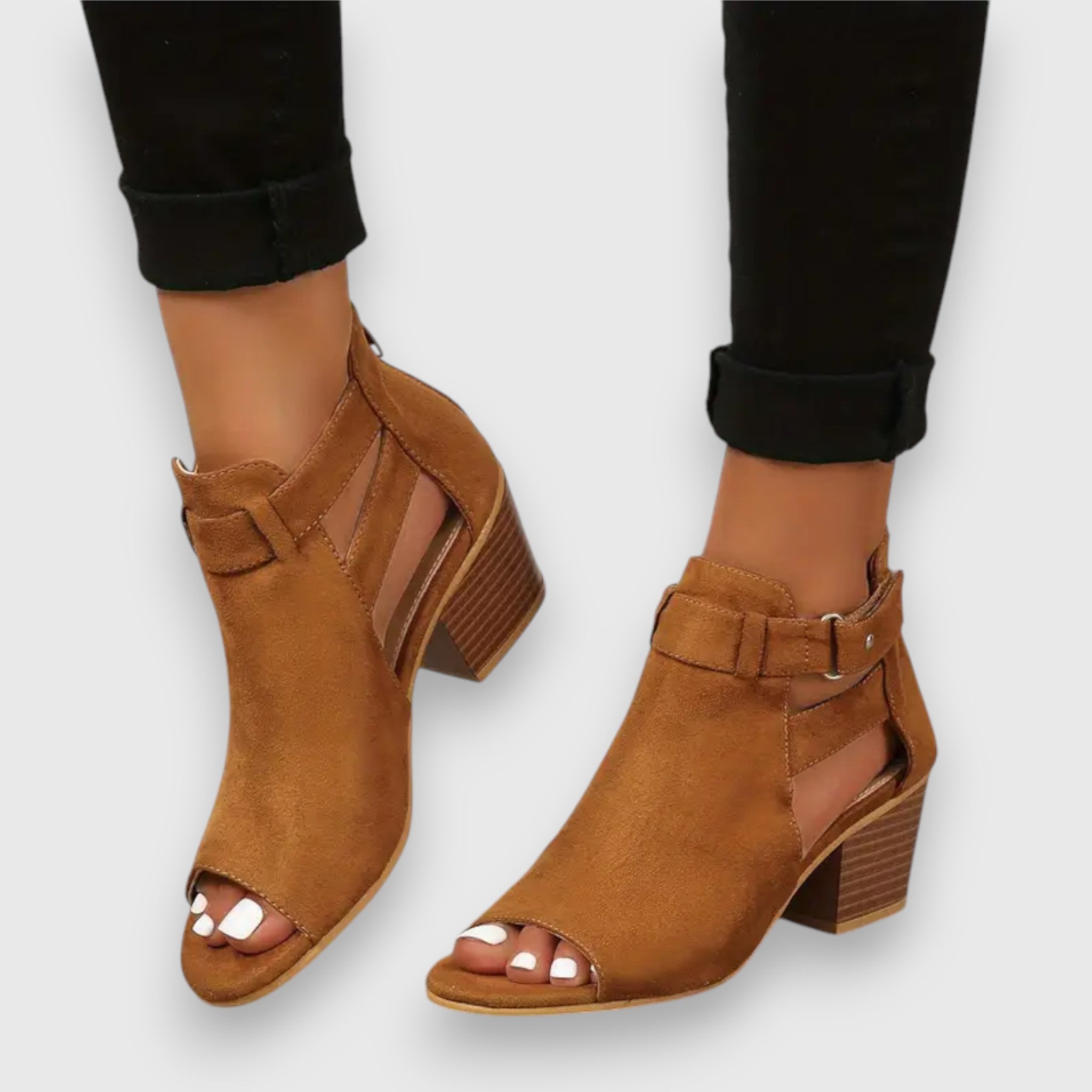 Nadine – Sandalia con tacones gruesos