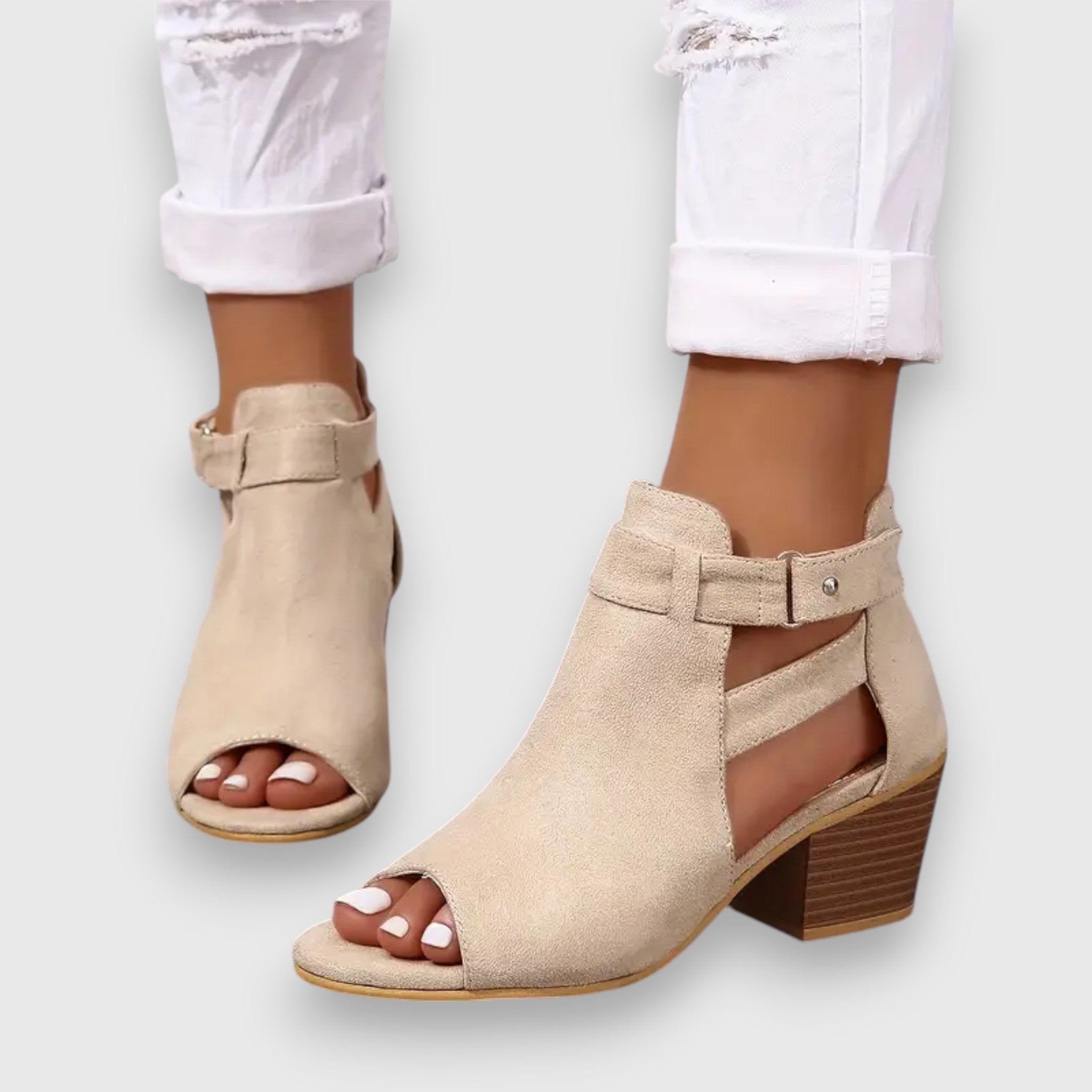 Nadine – Sandalia con tacones gruesos