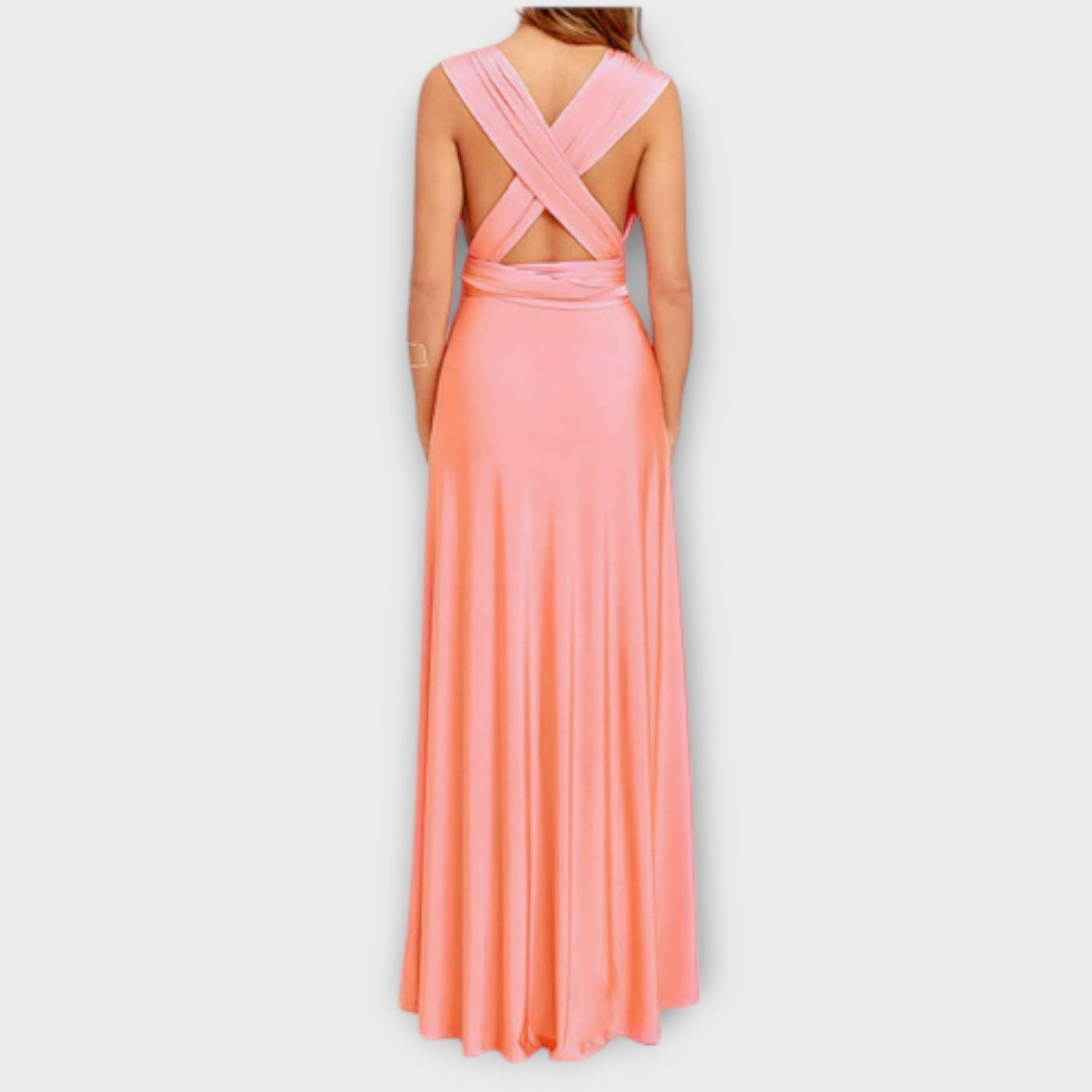 Zara - Vestido maxi envolvente