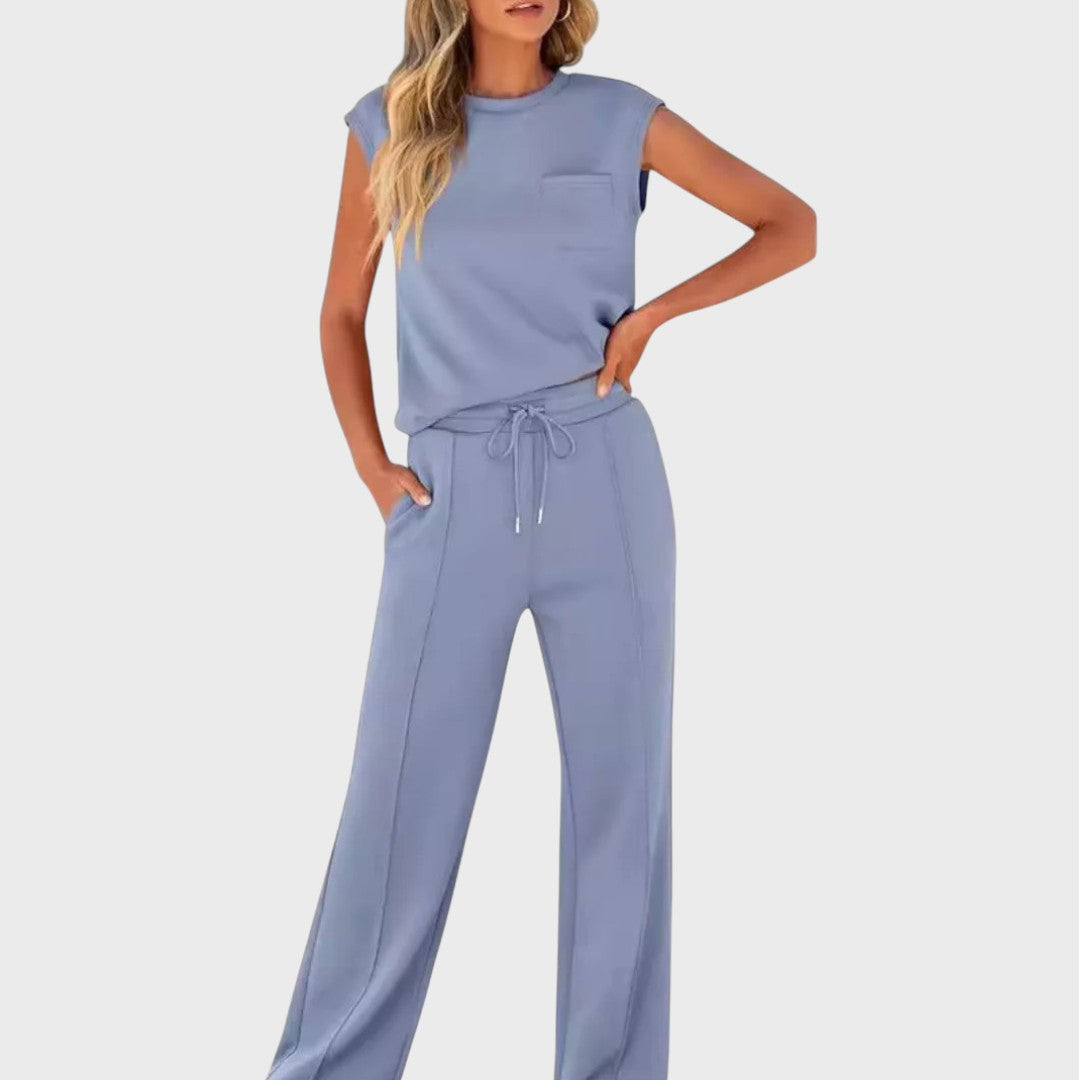 Kaiya Conjunto Casual de Verano Suave – Comodidad Sin Esfuerzo para Días Soleados