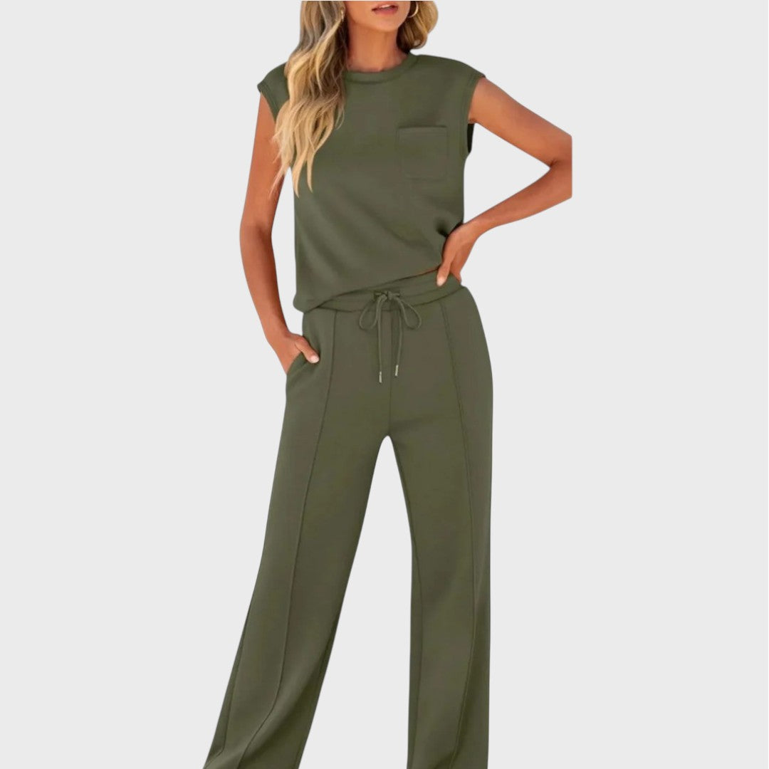 Kaiya Conjunto Casual de Verano Suave – Comodidad Sin Esfuerzo para Días Soleados