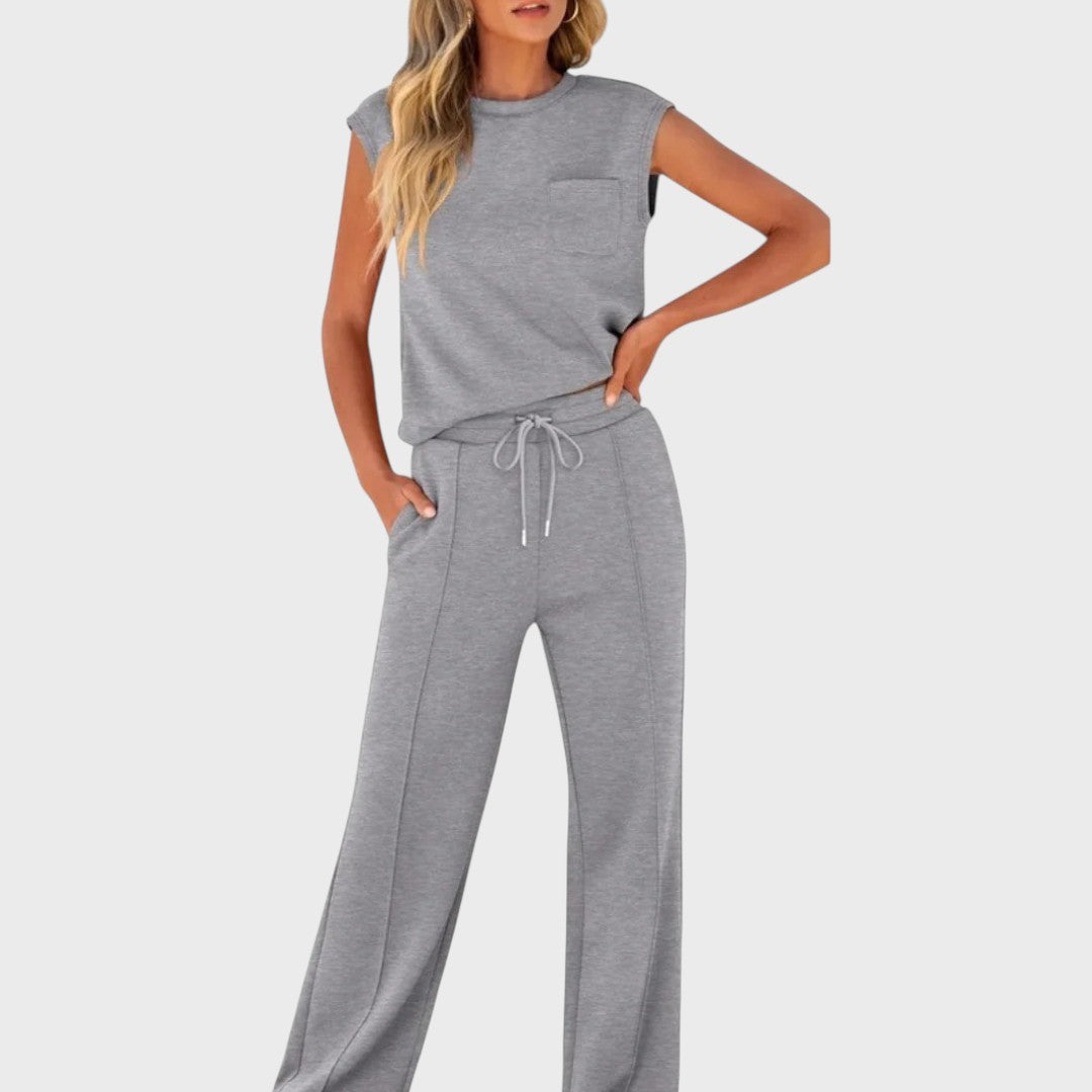 Kaiya Conjunto Casual de Verano Suave – Comodidad Sin Esfuerzo para Días Soleados